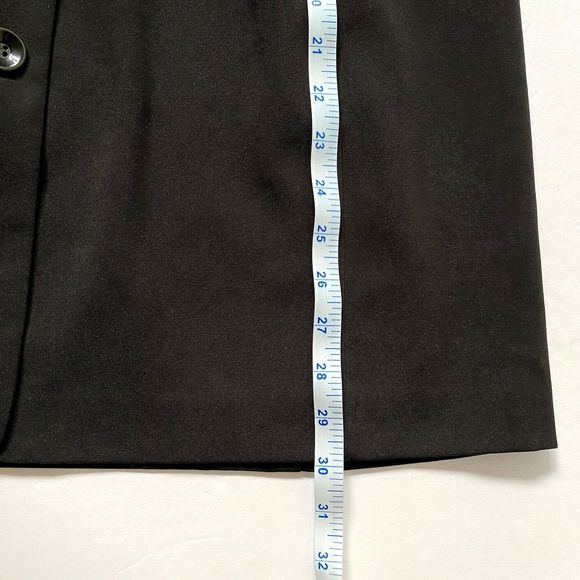 Danny & Nicole Blazer Womens Black Plus Size 18W Vintage 4 Button Collared Flaws - Picture 16 of 16
